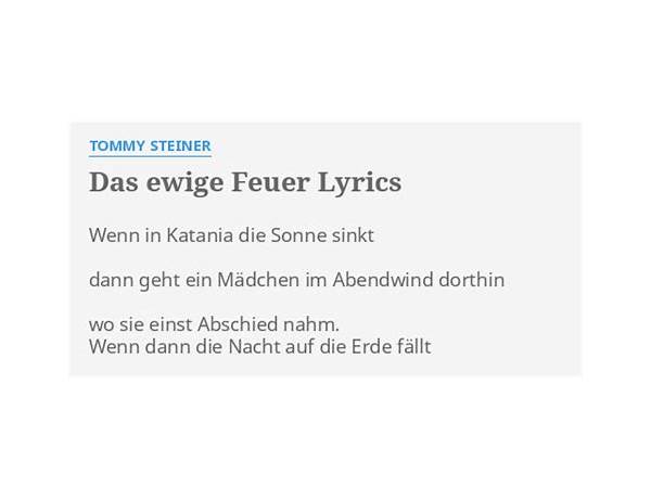 Das Ewige Feuer de Lyrics [Tommy Steiner]