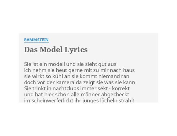 Das Model de Lyrics [Brutalismus 3000]