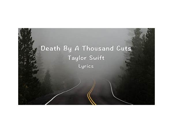 Death by a Thousand Cuts en Lyrics [Bullet for My Valentine]