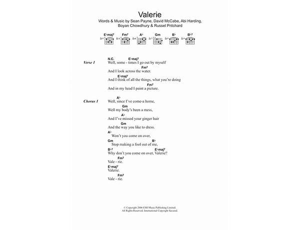 Death of Valerie en Lyrics [Noah Nolastname]