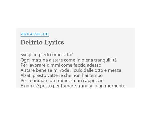 Delirio es Lyrics [Odisseo]