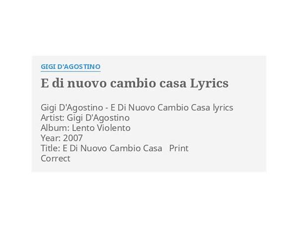 Di Nuovo it Lyrics [LOGO]