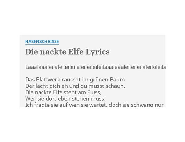 Die Nackte Elfe de Lyrics [Hasenscheisse]