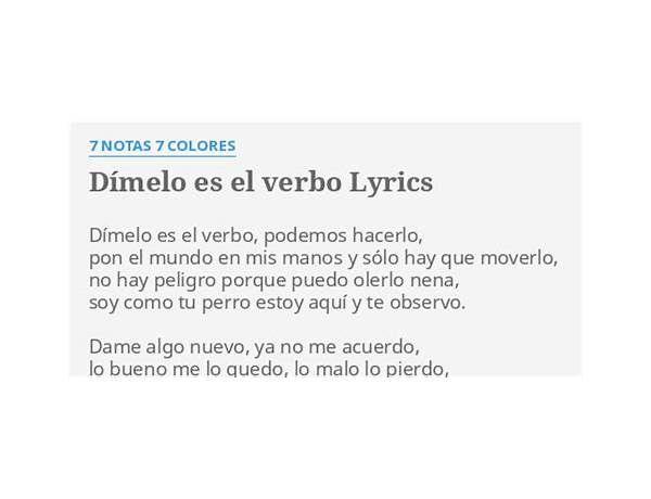 Dimelo es Lyrics [​​​valenfairyy]