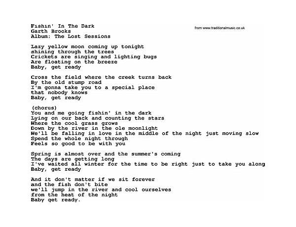 Dishes in the Dark en Lyrics [Early James]