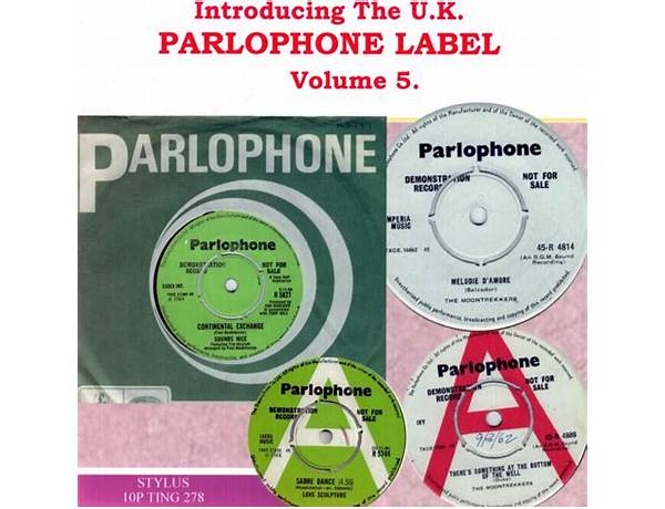 Distribué par: Parlophone (Label), musical term