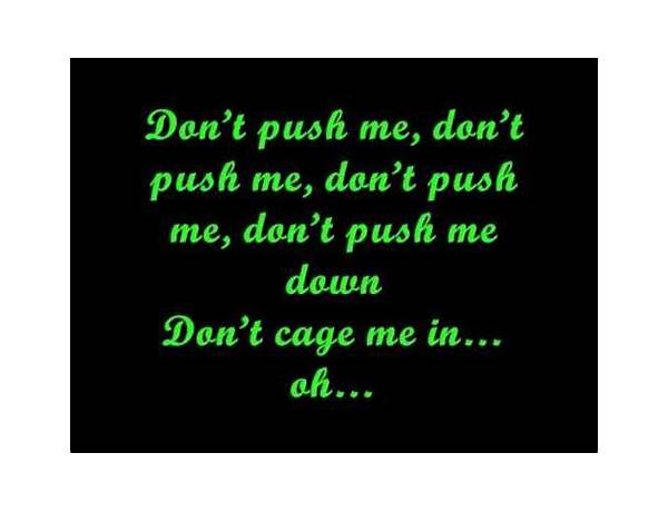 Don\'t Push Me en Lyrics [DrewKaboom]