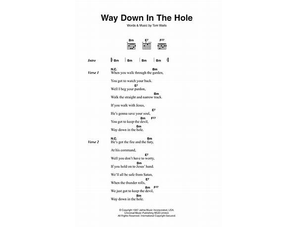 Down That Hole en Lyrics [L.A. Guns]