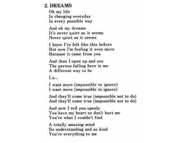Dream About en Lyrics [Taigenz]