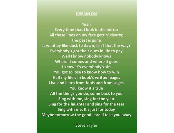 Dream en Lyrics [Mesha Dyer]