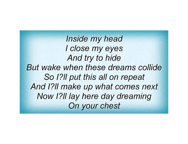 Dreams Collide en Lyrics [Colbie Caillat]