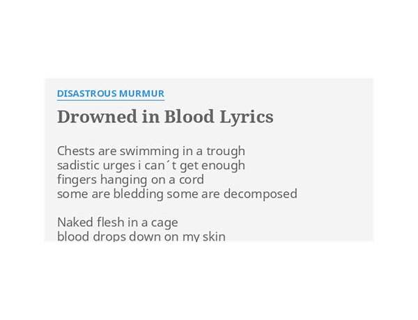 Drowned in Blood en Lyrics [Face of Oblivion]
