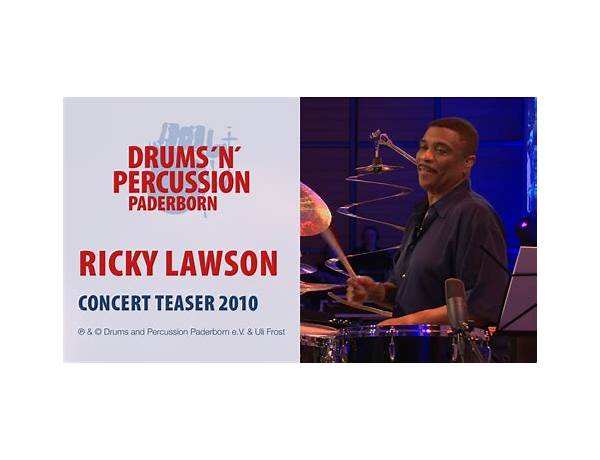 Drums: Ricky Lawson, musical term