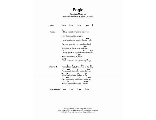 Eagle en Lyrics [VHS]