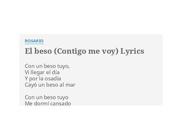 El Beso es Lyrics [Rosario]