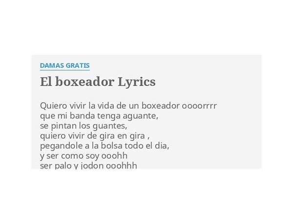 El boxeador [MTV Unplugged] [Live] es Lyrics [Bunbury]