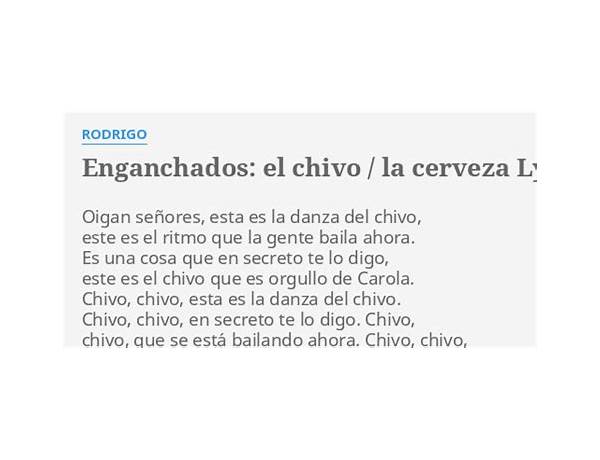 El chivo / La cerveza es Lyrics [Rodrigo]