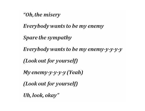 Enemy en Lyrics [Jester]