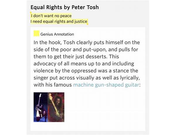 Equal Rights en Lyrics [Peter Tosh]