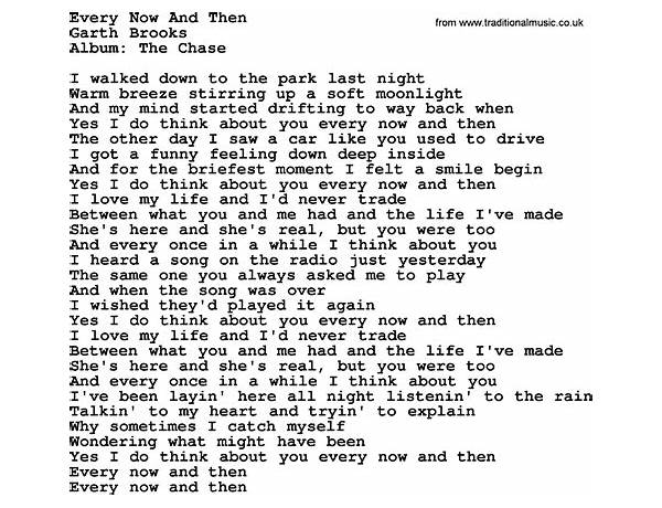 Every Now and Then en Lyrics [Hyder Ali]