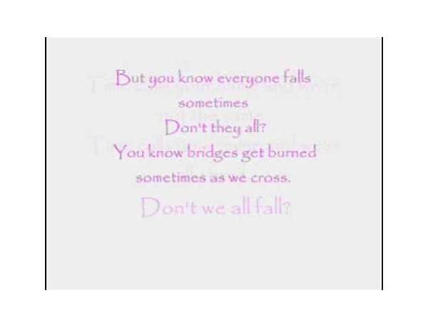 Everyone Falls en Lyrics [Beth Thornley]