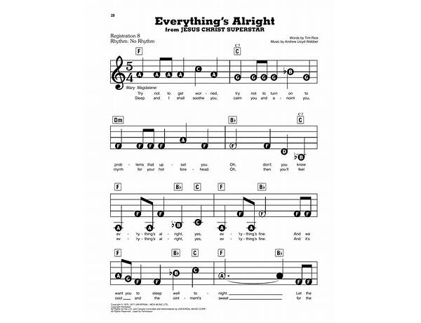 Everything\'s Allright en Lyrics [Ola & the janglers]