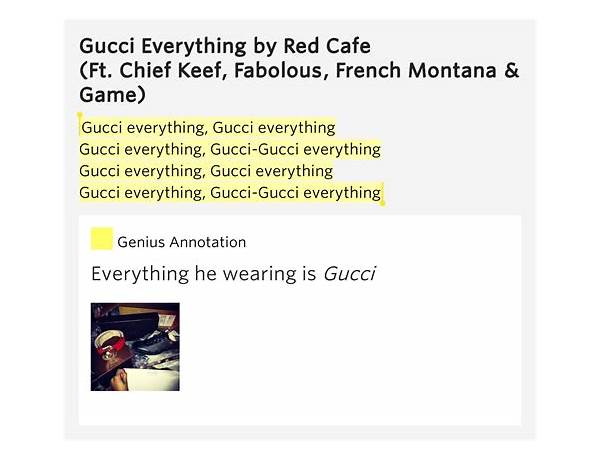 Everything Gucci en Lyrics [Yung6ix]