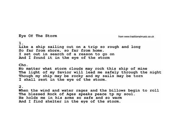 Eye of the Storm en Lyrics [X Ambassadors]