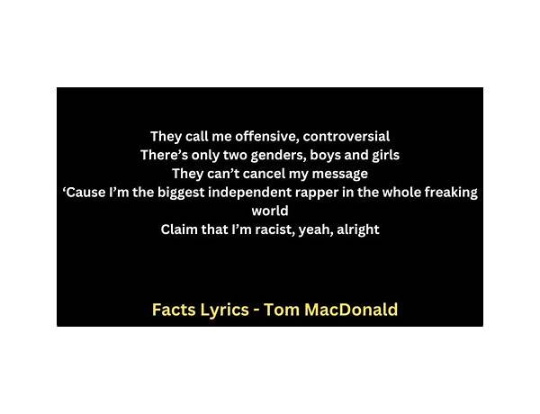 Facts en Lyrics [Dave + Sam]