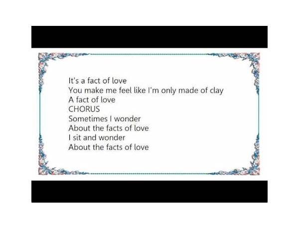 Facts of Love en Lyrics [Climie Fisher]