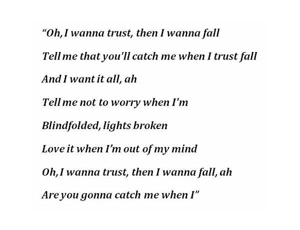 Fall In Trust en Lyrics [Kitty Florentine]