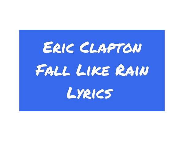 Fall Like Rain en Lyrics [The Feeling]