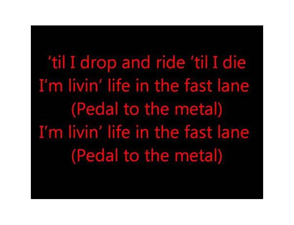 Fast Lane en Lyrics [Garey Godson]