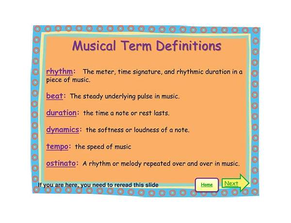 Featuring: Thurston, musical term