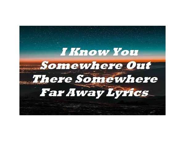 Feels like i know you from somewhere en Lyrics [Alesloveletters]