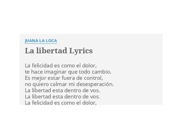 Felicidad Feliz es Lyrics [Juana La Loca]