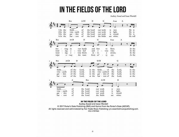 Fields of the Lord en Lyrics [Jim Lauderdale]