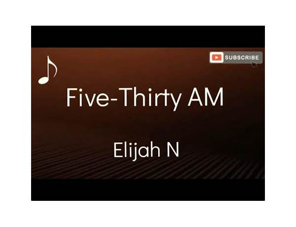 Five-Thirty AM en Lyrics [​ eyevx]