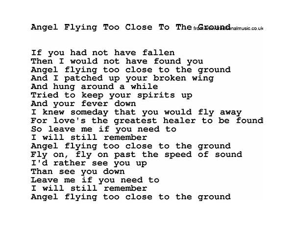 Flying en Lyrics [The Answer]