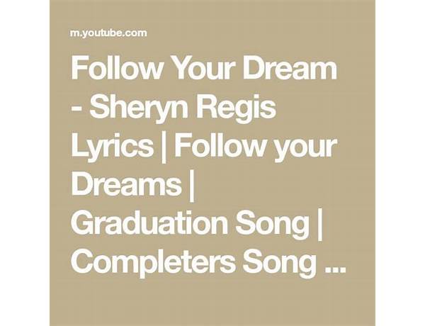 Follow Your Dreams en Lyrics [JNabe]