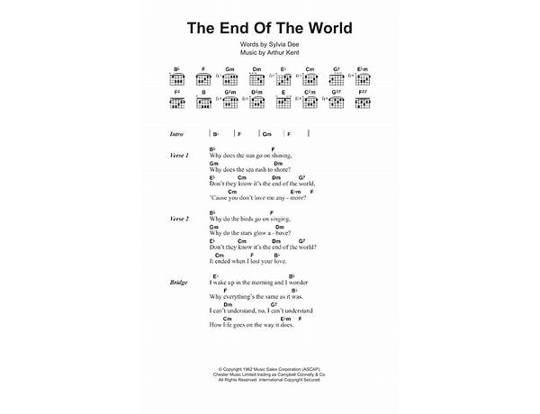 For The End of the World en Lyrics [Marcellis]