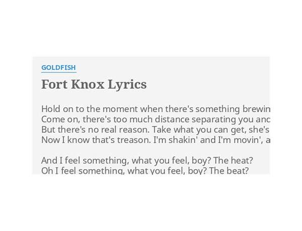 Fort Knox en Lyrics [Enyay]