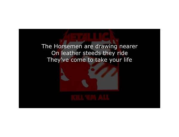 Four Horsemen en Lyrics [Mathematics]