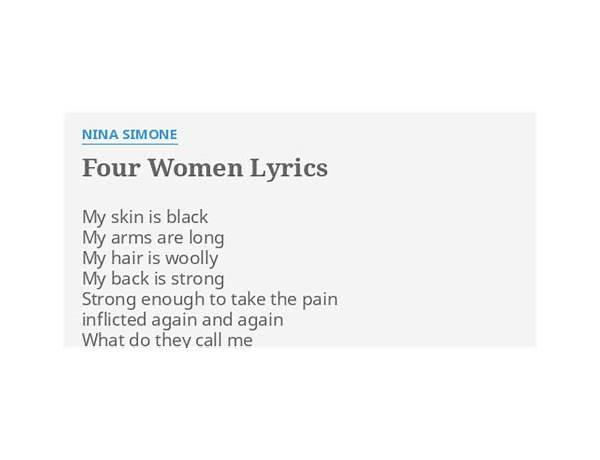 Four Women en Lyrics [Xiu Xiu]