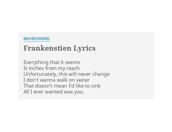 Frankenstien en Lyrics [Neurosonic]