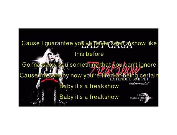 Freak Show en Lyrics [Zebrahead]