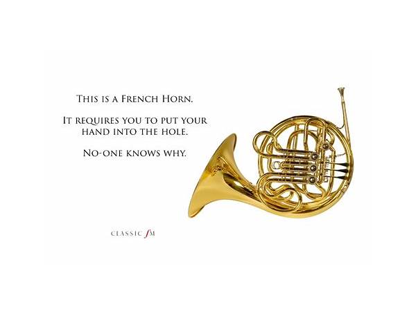 French Horn: XPRTNovice, musical term