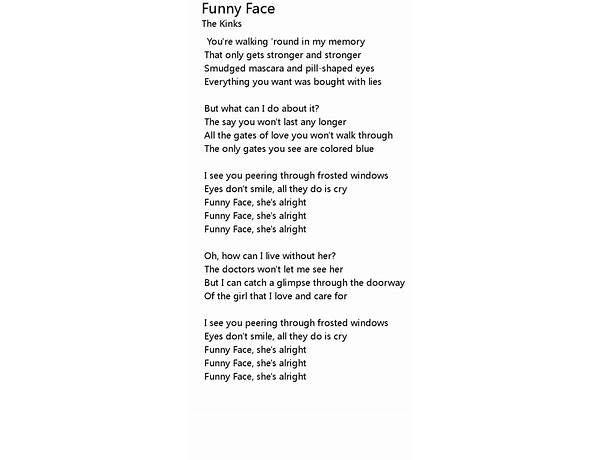 Funny Face en Lyrics [Longboard CJ]