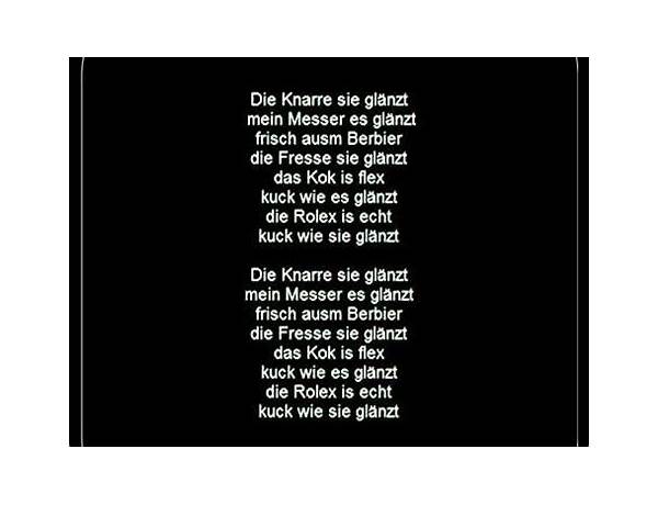 GLÄNZEN de Lyrics [LUIS]