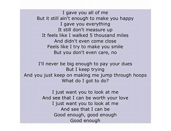 GOOD ENOUGH en Lyrics [ZAY KANASHI]